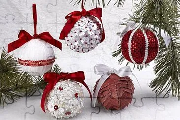 פאזל של christmas balls