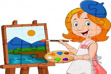 פאזל של SHE IS PAINTING