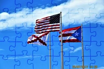 Banderas en San Juan, Puerto Rico. jigsaw puzzle