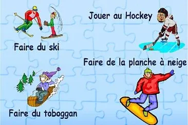 Sport d 'hiver jigsaw puzzle