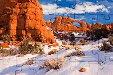 en hiver dans l 'Utah jigsaw puzzle