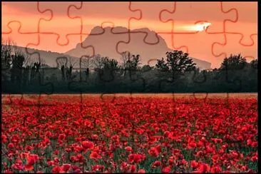 Rocher Roquebrune le soir jigsaw puzzle