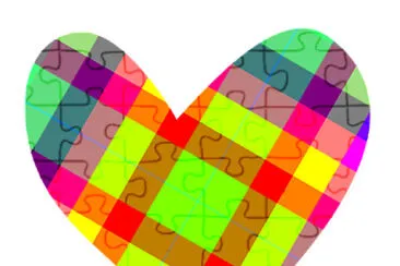 פאזל של Plaid Heart