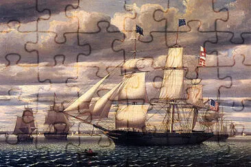 Clipper_Ship_Southern_Cross_Leaving_Boston_Harbor_