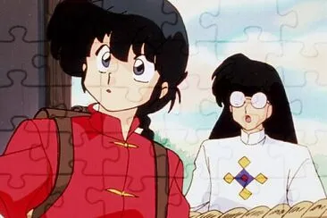 פאזל של ranma y mouse encuentran a shamppo ranma 1/2