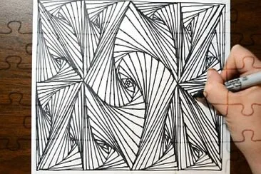 Cool Sketch Doodle Technique Abstract