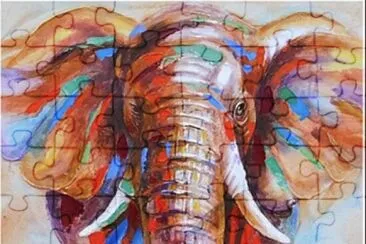 Elephant jigsaw puzzle