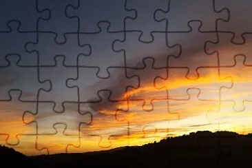 Coucher de soleil ardÃ©chois jigsaw puzzle