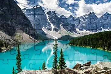 lago moraine jigsaw puzzle