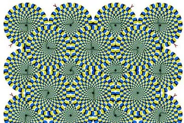 פאזל של Rotating Snakes Illusion