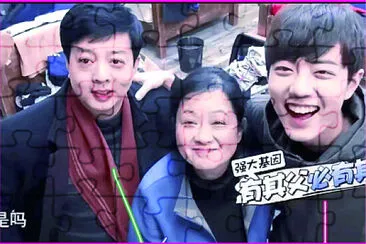 Xiao Zhan and his parents