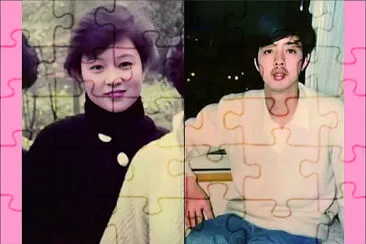 Young photos of Xiao Zhan 's parents