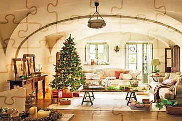 casa en navidad jigsaw puzzle