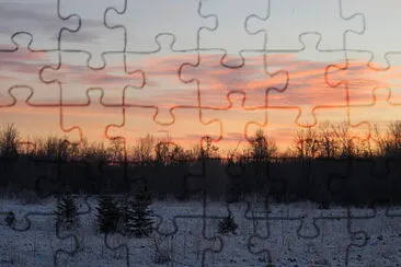 Early winter sunrise jigsaw puzzle