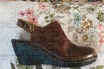 Brown Sling Back Wedgies jigsaw puzzle