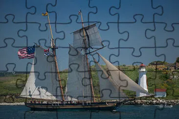 Pride of Baltimore II Halifax Harbour jigsaw puzzle