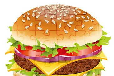 hamburger jigsaw puzzle