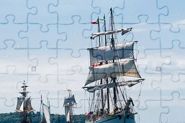 The barquentine Gazela in Halifax Harbour, Nova Sc jigsaw puzzle