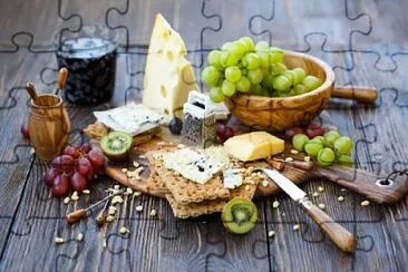 grapes and cheese