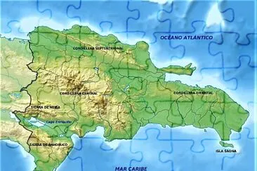 Mapa de la RepÃºblica Dominicana jigsaw puzzle