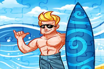 פאזל של Surfer Dude