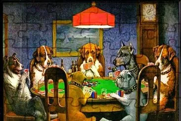 PERROS JUGANDO jigsaw puzzle