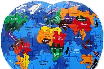 פאזל של World Map Jigsaw Puzzle