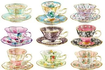 more old teacups and saucers jigsaw puzzle