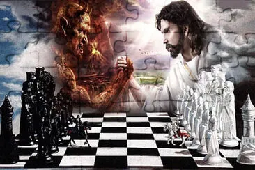 Ajedrez Cielo vs Infierno jigsaw puzzle