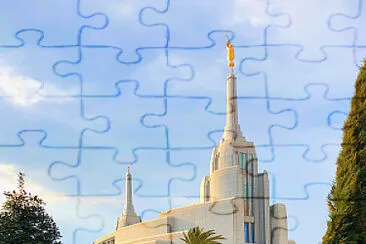 ROME TEMPLE with palms Thru My Eyes jigsaw puzzle