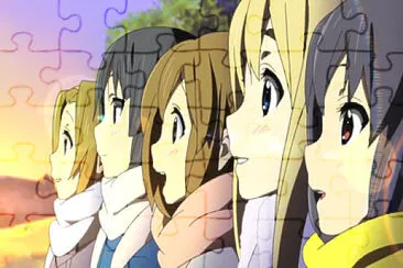 quebra cabeÃ§a de k-on!! jigsaw puzzle