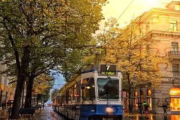 Tram. jigsaw puzzle