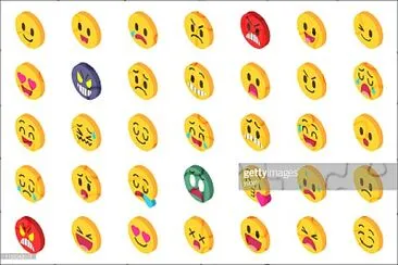 Isometric emoji set 2