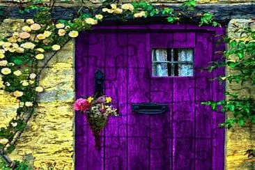 puerta violeta jigsaw puzzle