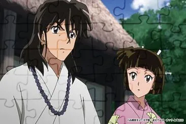 miroku y su hija gyokotu hanyo no yashahime jigsaw puzzle