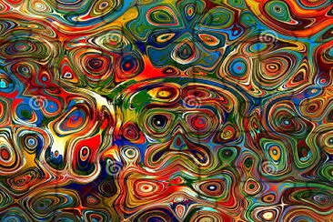 colourful psychedelic jigsaw puzzle