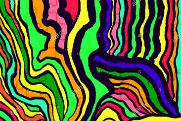 rainbow psychedelic waves