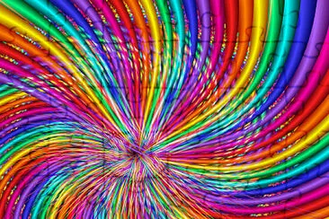 rainbow swirl jigsaw puzzle