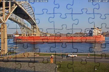 m/v Whitefish Bay   Blue Water Bridge jigsaw puzzle