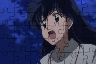 kagome le dice a inuyasha que se detenga hanyo no yashahime jigsaw puzzle