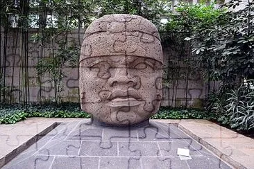 פאזל של Olmec colossal heads  from 900 Bc