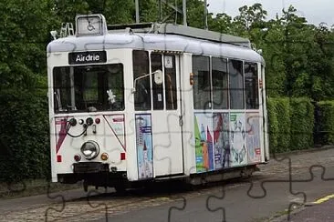 German tram with wheels