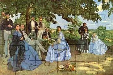 פאזל של Bazille scÃ¨ne de famille