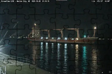 m/v Alamoseborg (nite   reflections) jigsaw puzzle