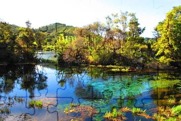 Nouvelle-ZÃ©lande lac et montagne jigsaw puzzle