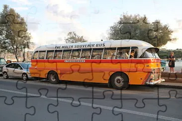 Souvenir Bus, Silema, Malta jigsaw puzzle