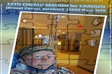 12th CHEMO SESSION -CAROLYN(Breast Cancer)b11/2020