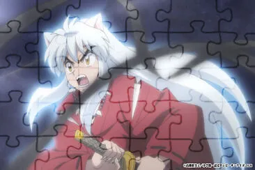 inuyasha es capturado por la perla negra hanyo no yashahime jigsaw puzzle