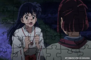 kagome le dice a riku que puede hacer hanyo no yashahime jigsaw puzzle