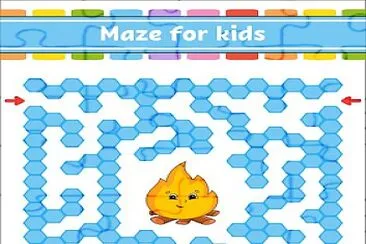 color maze game for kids